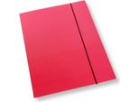 Cartella A4 Con Elastico Rosa Laccato 350Gsm (10Pz)