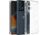Mayaxess, Cover Protettiva Per Motorola Edge 50 Fusion Angoli Rinforzati, Trasparente