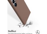 Samsung Galaxy S24 Ultra Sleeve - Silicone - Custodia/Copertura Morbida Accezz - Marrone Chiaro