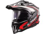 LS2 MX701 Explorer Carbon Frontier Ii Casco Da Motocross, Carbonio/Rota, 3XL (65/66)