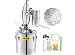 Vevor Moonshine Still, Alambicco Ad Acqua Da 30 Litri, Bollitore Per La Produzione Di Vino Da 6,6 Galloni, Kit Alambicco Sus 304 Con Termometro Incorporato, Alambicco Da Whisky Fai Da Te Con Pompa, Alambicco Per Vino, Whisky, Brandy