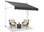 Hengda Tenda Da Sole Tenda Da Balcone Resistente Ai Raggi Uv Impermeabile Grigio 300 Cm