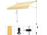 Hengda Tenda Da Sole Tenda Da Balcone Resistente Ai Raggi Uv Impermeabile Giallo Bianco 300 Cm