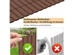 Hengda Pvc Privacy Schermo Mat Privacy Recinzione Balcone Frangivento Privacy Schermo Per Recinzione Marrone 160X1000Cm