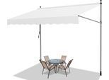 Tenda Da Sole Tolletour 400X120 Cm Tenda Da Sole Per Balcone Regolabile In Altezza Con Manovella Protezione Solare Senza Forature Per Terrazze E Balconi Crema