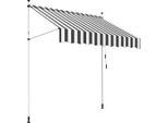 Jayseuw Tenda Da Sole Tenda Da Balcone Resistente Ai Raggi Uv Impermeabile Bianco Grigio 300 Cm