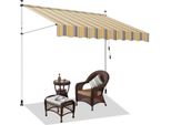 Jayseuw Tenda Da Sole Tenda Da Balcone Resistente Ai Raggi Uv Impermeabile Giallo Blu 300 Cm