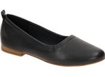 Clarks Fawna Soft Ballerine - Scarpe Basse Da Donna - Scarpe Slip-On Nero Tempo Libero Nuovo