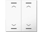 Pulsante A Bilanciere Mdt Knx Luce 55, 2 Ingressi, Bianco Puro Lucido, Veneziane