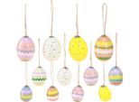 Uova Di Pasqua In Plastica Colorate Da Appendere 3,5–5,5 Cm Set Decorativo Da 24 Pezzi, 24 Pezzi