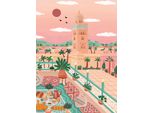 Puzzle Koutoubia-Moschee Marokko 1000 Teile Bunt