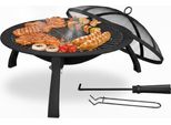 Ciotola Da Fuoco Relaxdays Con Griglia
