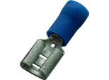 Haupa FlachsteckhüLse Blau Isoliert 1,5-2,5/6,3X0,8 Pvc
