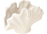 Vaso Decorativo A Conchiglia Mini In Ceramica Crema Nautica