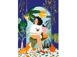 Pezzi E Pace Puzzle Giardino Blu - 1000 Teile Buntes Puzzlespaß