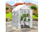 Tolletour Serra In Lamina Serra Per Pomodori 143X143X195 Cm Serra, Bianco