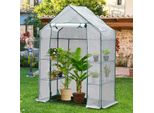 Serra In Foglio Clanmacy Serra Per Pomodori 143X73X195 Cm Serra, Bianco