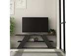 Decortie Farfalla Supporto Tv Moderno Elemento Tv Centrale Multimediale Grigio Antracite , 120 X 33,5 X 40 Cm