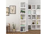 Decortie Multi Libreria Moderna Espositore Bianco, 32 X 22 X 167 Cm