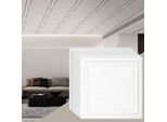 Set Di 96 Pannelli Per Soffitto Pannello Per Soffitto In Polistirene 503X503 Mm Bianco