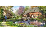 Gibsons Puzzle Cottage By The Brook - 636 Teile Puzzle Spaß
