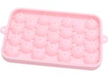 25 Grid Ice Cube Tray Easy Release Silicone Ice Ball Maker Mold Mini Round Ice Sphere Tray Con Coperchio Rosa