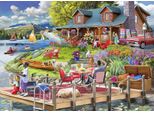 Puzzle Bluebird Puzzle Vista Lago Cabina Tempo Di Montagna 500 Teile
