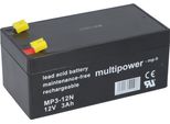 Batteria Al Piombo Multipower MP3-12N Agm – 12 V, 3000 Mah, Compatta