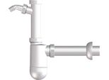 Hutterer & Lechner HL132.1/30 Sifone Dn32X5/4 Pollici Con Attacco Wg E Rosone