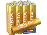 24X Batteria Varta 40877 Longlife LR03/AAA (Micro) (4103), 12 Pz. Scatola - Batteria Alcalina Al Manganese (Alcalina), 1,5 V