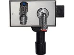 Hutterer & Lechner HL406 WG-UP Sifone DN40/50 Con Attacco Acqua Integrato E Rubinetto Di Uscita R 1/2 Poll
