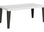 Itamoby - Tavolo Allungabile 200/460X90 Cm Flame Bianco Frassino Gambe Antracite