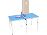 Tavolo Da Ping Pong, Mdf + Alluminio, 152 X 76 X 76 Cm, Pieghevole, Con Rete, Racchette E Palline