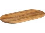 Syfax™ Piano Tavolo 90X40X3,8 Cm Ovale In Legno Massello Di Mango