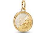 Pandora Me Charm Medaglione Pegasus Perla Placcato Oro 764090C01