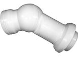 Hutterer & Lechner HL210.7WE Gomito Di Collegamento Per Wc DN110 Con Snodo E Rosetta, Bianco. Giunto Girevole E Rosetta, Bianco
