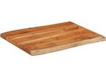 Syfax™ Piano Tavolo 90X60X3,8 Cm Rettangolare Legno Acacia Bordi Vivi