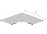 Copertura Vergokan Curva 90° B=100 Zincata