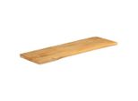 Syfax™ Piano Tavolo 110X40X2,5 Cm Bordi Vivi In Legno Massello Mango