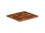 Syfax™ Piano Tavolo 60X60X2,5 Cm Quadrato Legno Massello Di Recupero