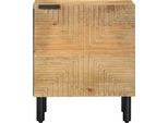 Syfax™ Comodini 2Pz Marrone 40X33X46 Cm In Legno Massello Di Mango