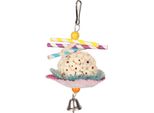 Cake Bird Foraging Toy Edible Soft Boredom Relief Parrot Shredding Chew For Cockatiel Brudgie Single Ball String