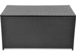 Syfax™ Baule Da Giardino Nero 120X50X60 Cm In Polyrattan