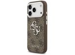Etui Guess 4G Big 4G Classic Logo Na Iphone 17 Pro BrąZowy - Srebrne