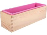 Rettangolo In Silicone Fodera Sapone Stampo Scatola Di Legno Fai Da Te Facendo Strumento Cuocere Torta Pane Toast Stampo