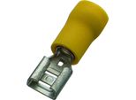 Haupa FlachsteckhüLse Gelb Isoliert 4,0-6,0/6,3X0,8 Pvc