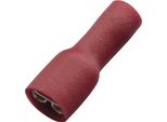 Haupa FlachsteckhüLse Rot Vollisoliert 0,5-1,0/6,3X0,8 Pvc
