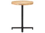 Syfax™ Tavolino Da Bistrot Rotondo Ø60X75 Cm In Legno Di Mango Grezzo