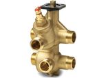 Valvola Di Regolazione Caratterizzata Siemens A 6 Vie DN15 PN25 Kvs 0,9 Ag 3/4″ Con Nipplo Di Misura