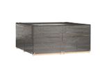 Syfax™ Copri Mobili Da Giardino 2Pz 16 Occhielli 205X205X90Cm Quadrato